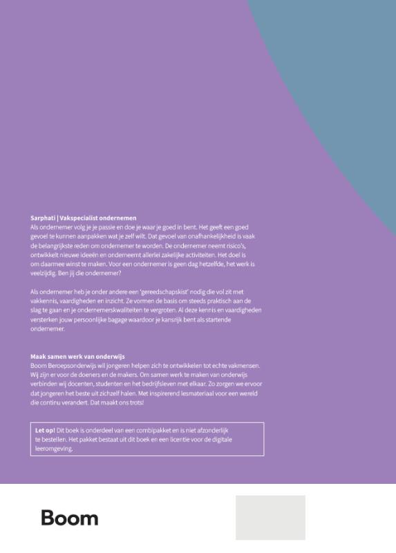 Achterkant van Vakspecialist Ondernemer - Operationele processen | combipakket