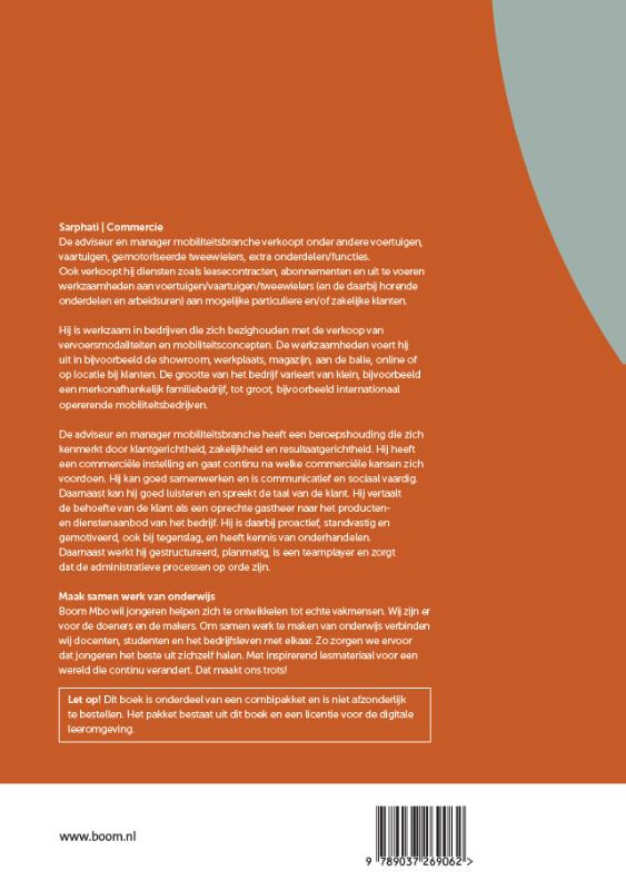 Achterkant van Bedrijfsvoering mobiliteit - basis | combipakket