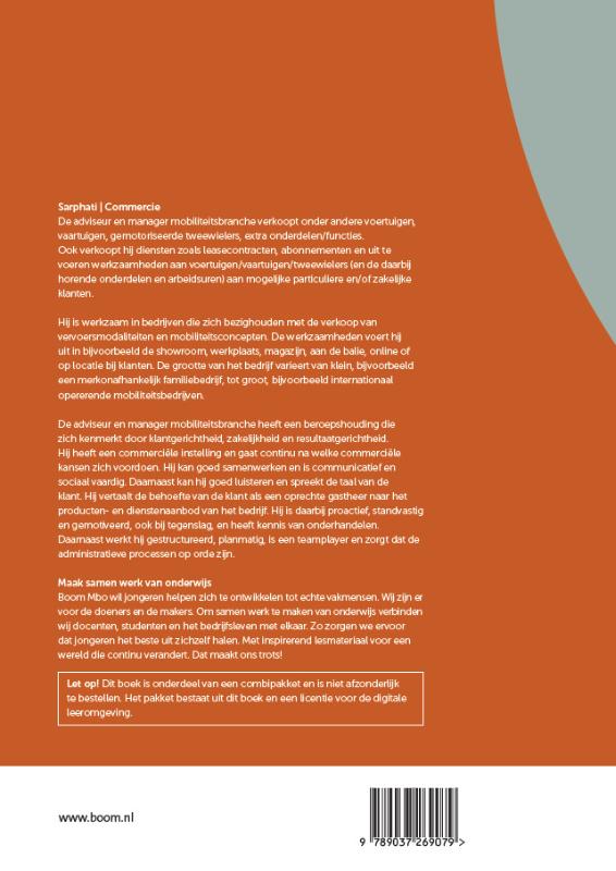 Achterkant van Sales mobiliteit - basis | combipakket