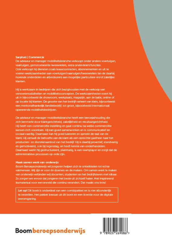 Achterkant van Bedrijfsvoering mobiliteit - verdieping | combipakket