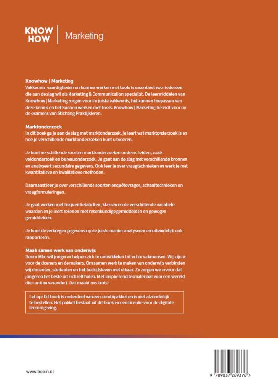 Achterkant van Marktonderzoek | combipakket