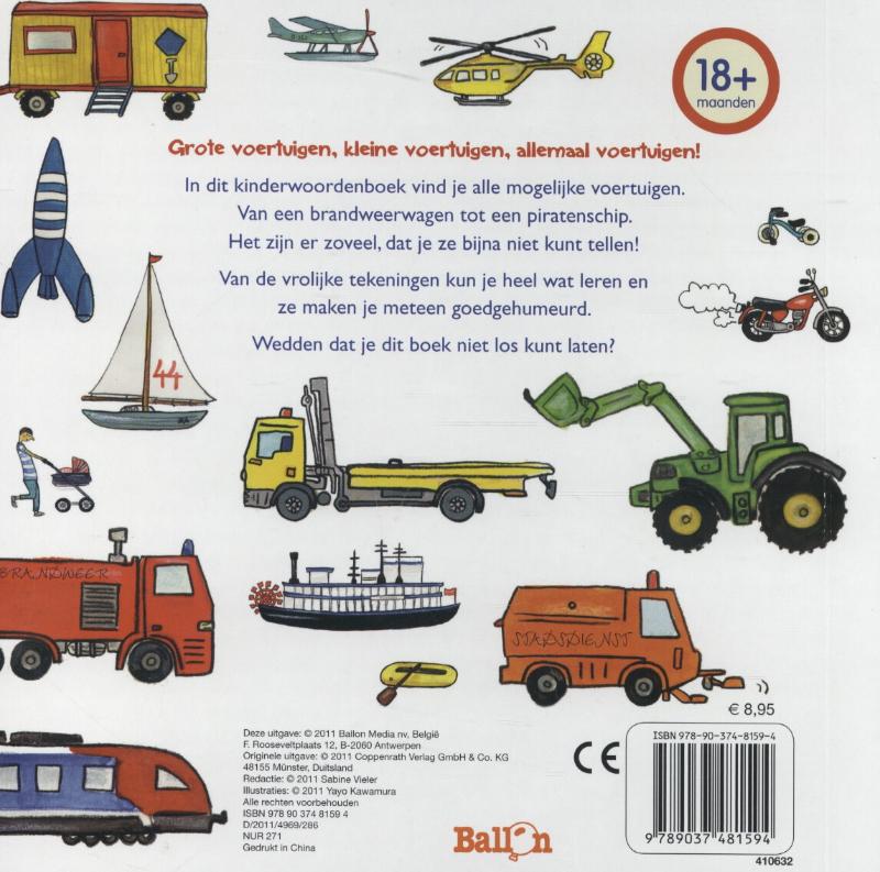 Achterkant van Kijk, allemaal voertuigen!