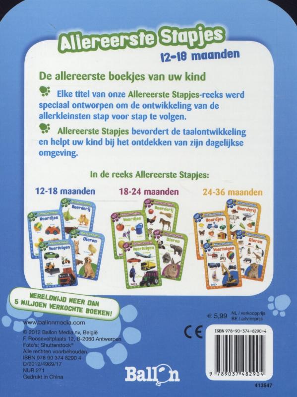 Achterkant van 12-18 maanden