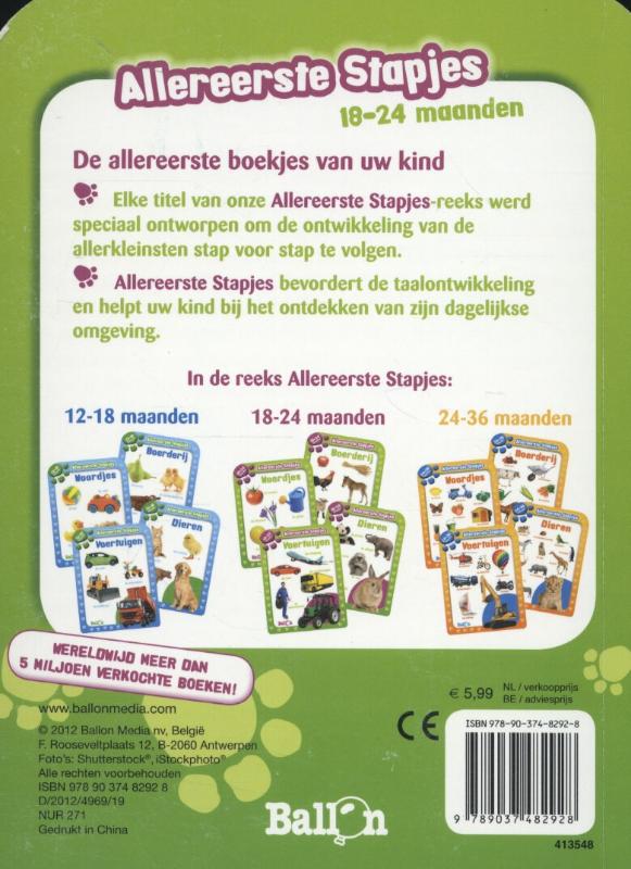Achterkant van 18-24 maanden