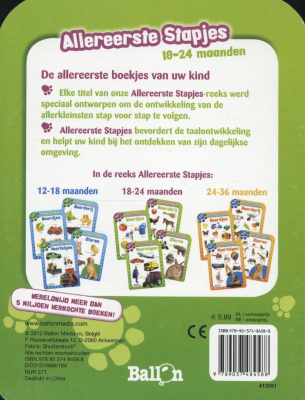 Achterkant van 18-24 maanden