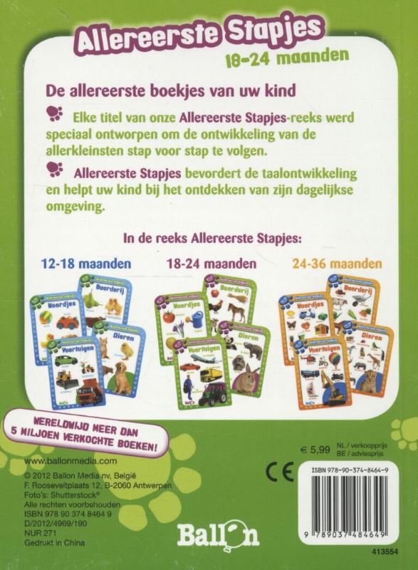 Achterkant van 18-24 maanden