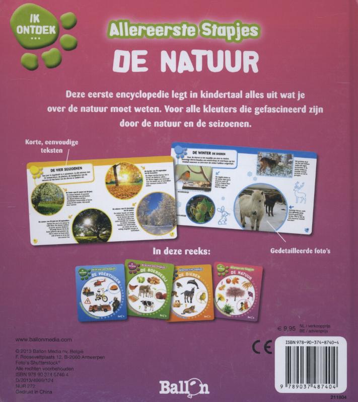 Achterkant van Ik ontdek... de natuur