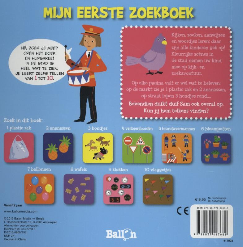 Achterkant van He, zoek je mee? In de stad