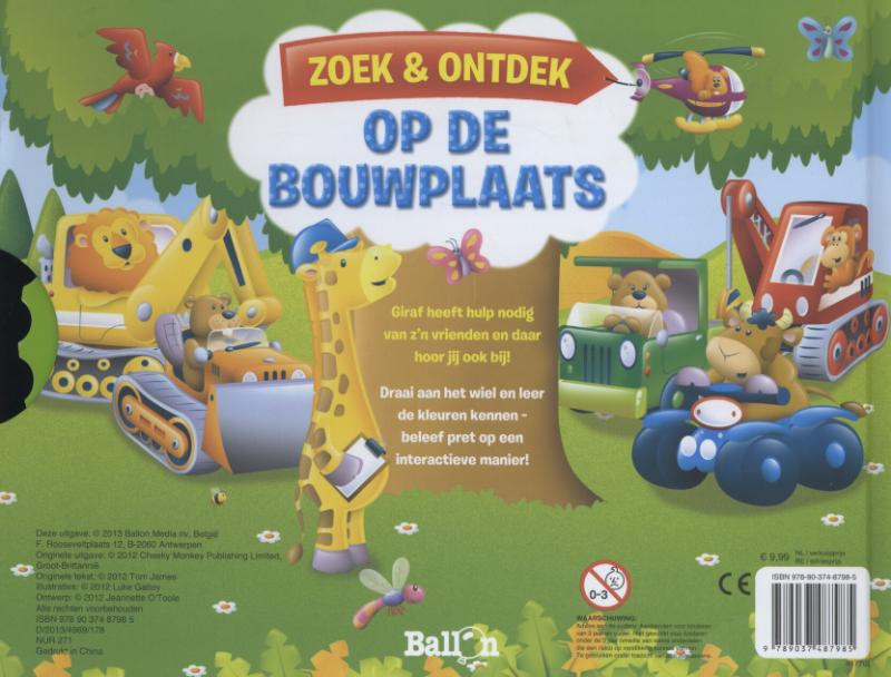 Achterkant van Op de bouwplaats