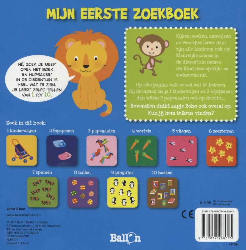 Achterkant van In de dierentuin