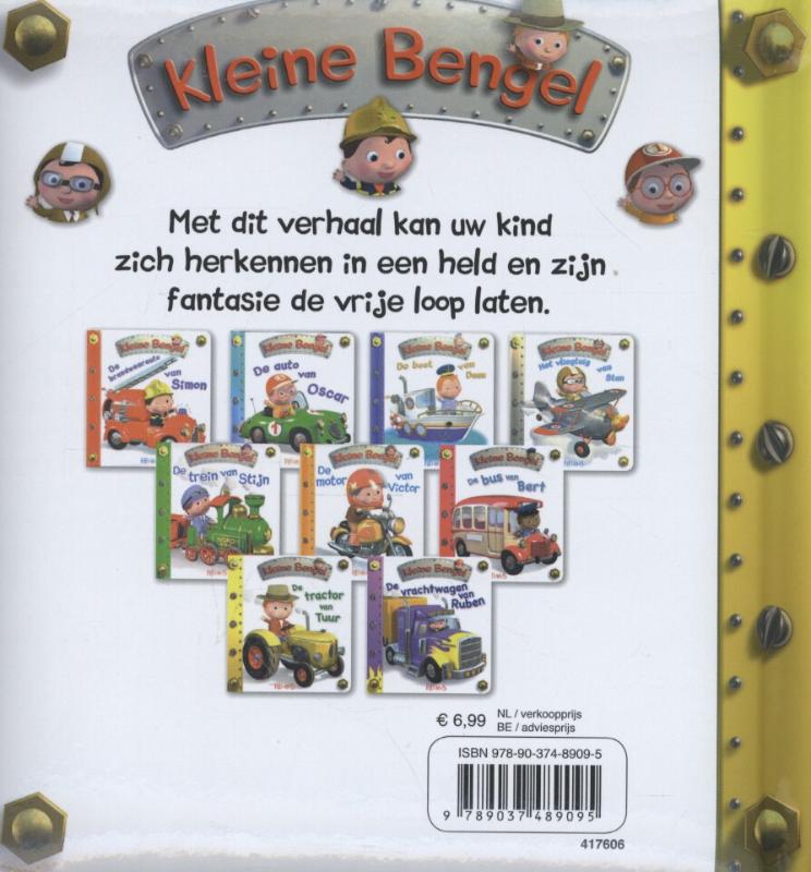 Achterkant van De tractor van Tuur