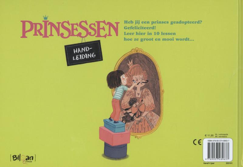 Achterkant van Prinsessen handleiding