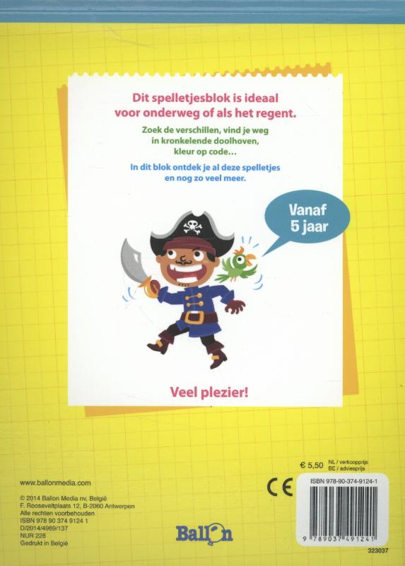 Achterkant van 5+