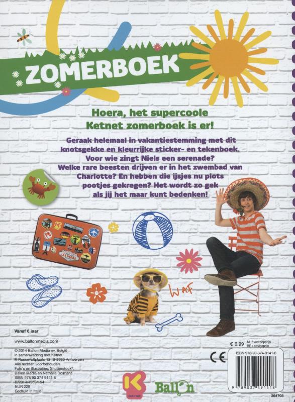 Achterkant van Zomerboek