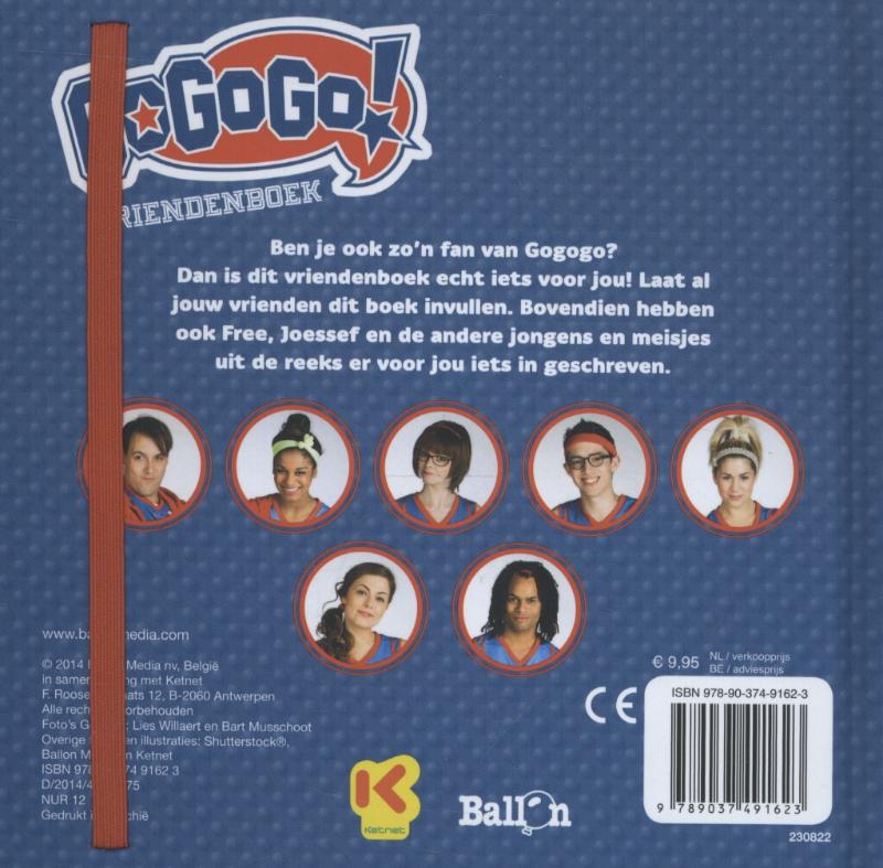 Achterkant van Vriendenboek