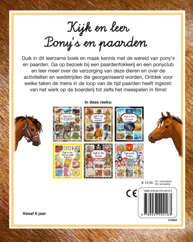 Achterkant van Pony's en paarden