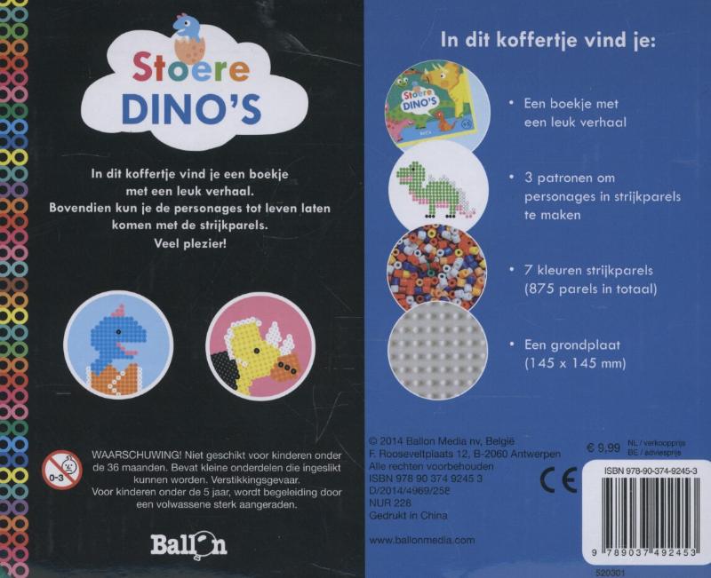 Achterkant van Stoere dino's