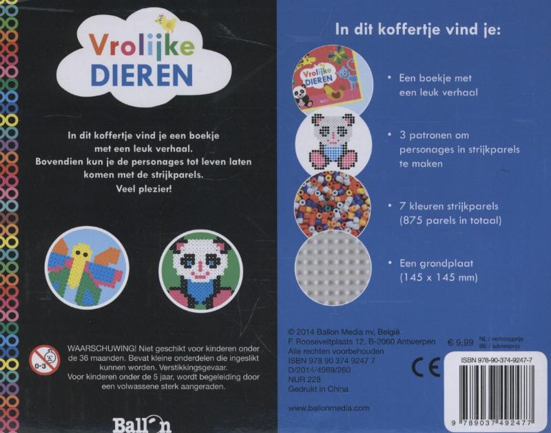 Achterkant van Vrolijke vrienden