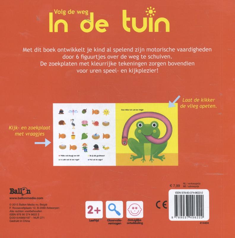 Achterkant van In de tuin