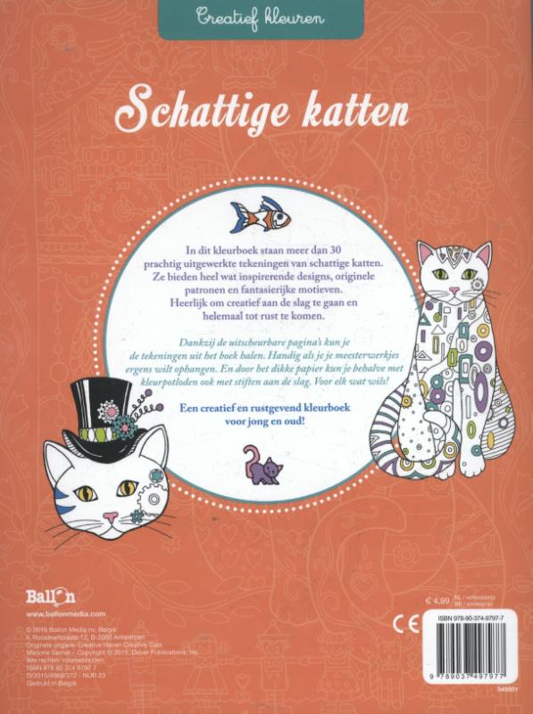 Achterkant van Schattige katten