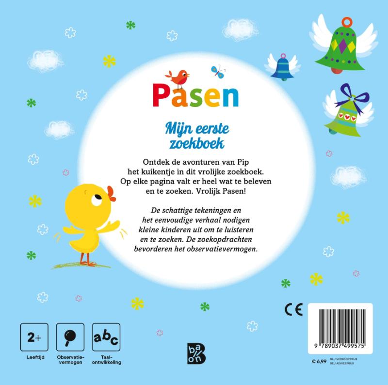 Achterkant van Mijn eerste zoekboek Pasen