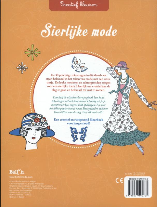 Achterkant van Sierlijke mode