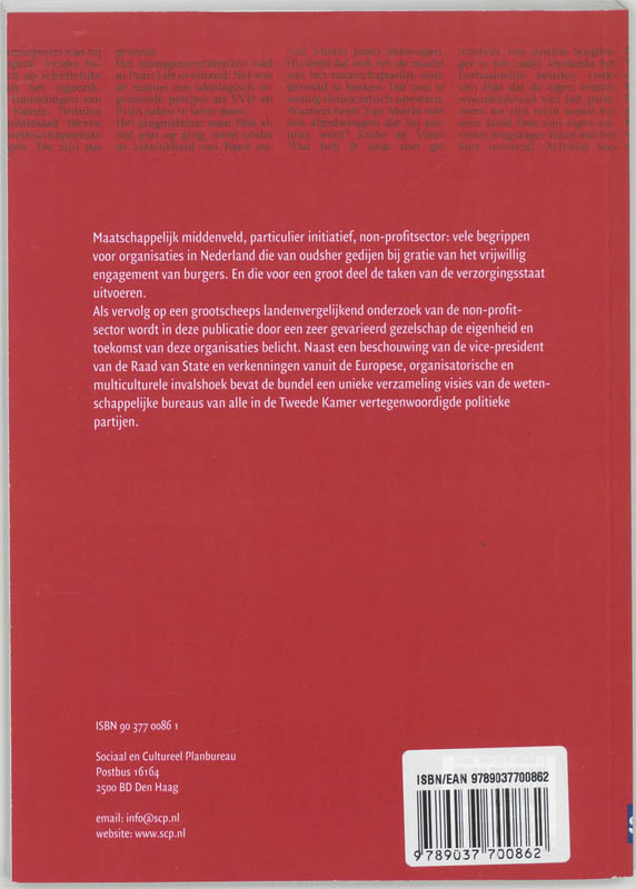 Achterkant van Particulier initiatief en publiek belang
