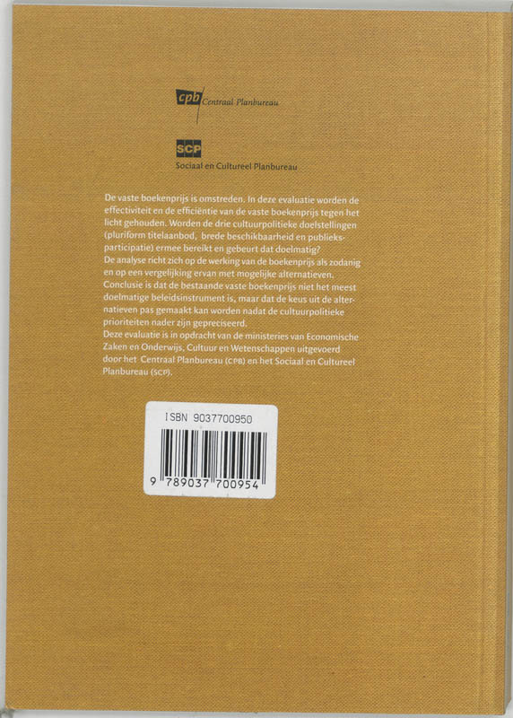 Achterkant van Boek en markt