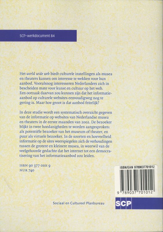Achterkant van Cultuur op het web