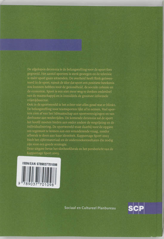 Achterkant van 2003