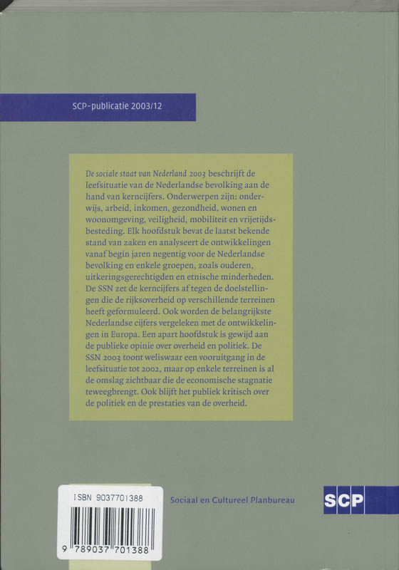 Achterkant van 2003