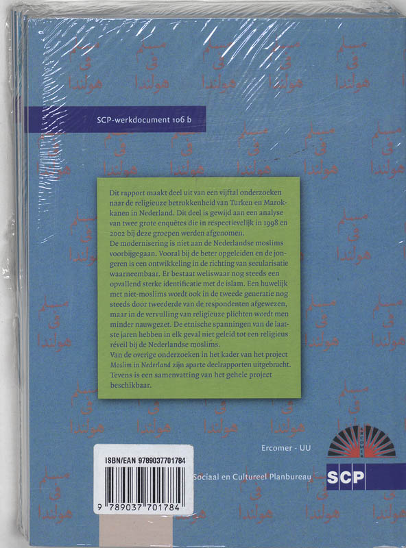 Achterkant van Moslim in Nederland set 6 dln