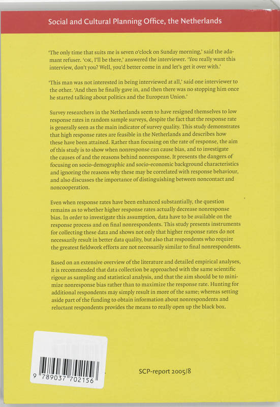 Achterkant van The Hunt for the Last Respondent