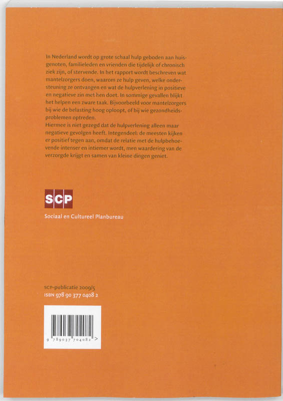 Achterkant van Mantelzorg