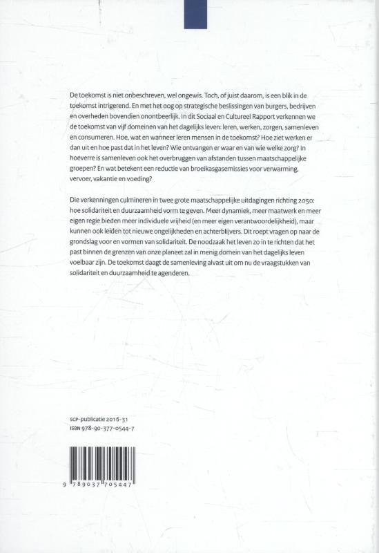 Achterkant van De toekomst tegemoet