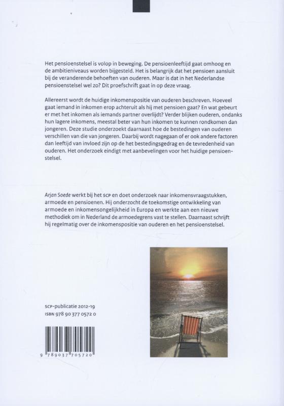 Achterkant van Tevreden met pensioen