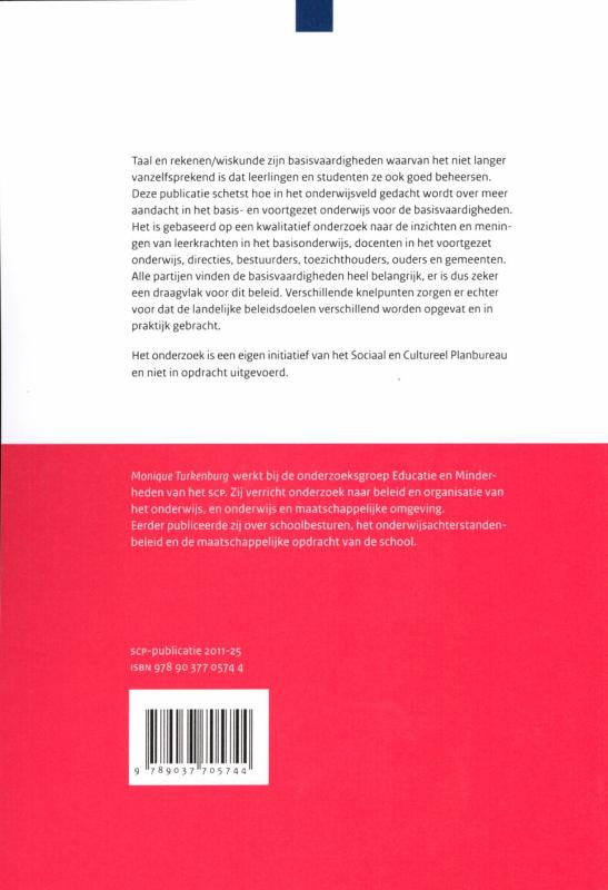 Achterkant van De basis meester