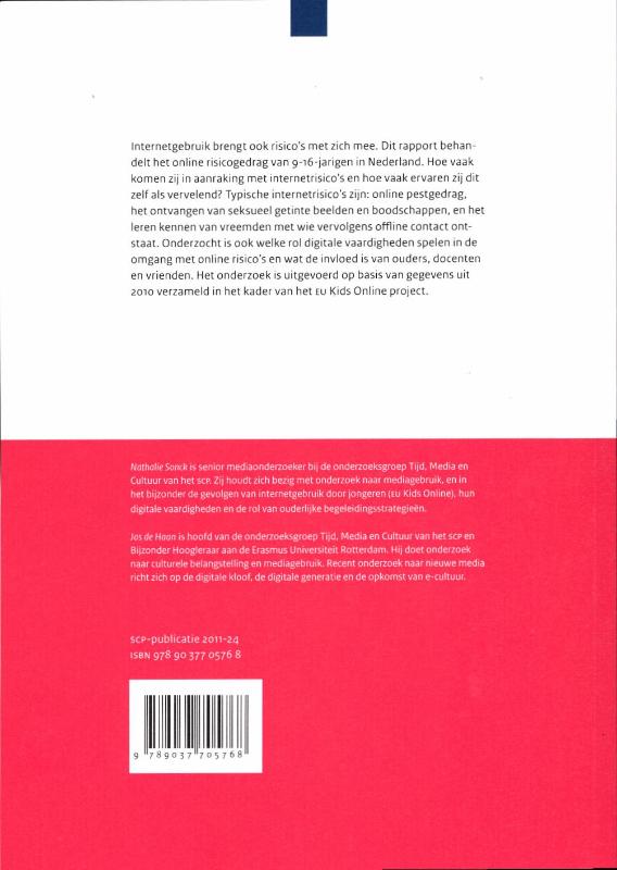 Achterkant van Kinderen en internetrisicos