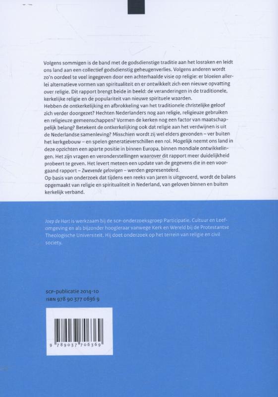 Achterkant van Geloven binnen en buiten verband