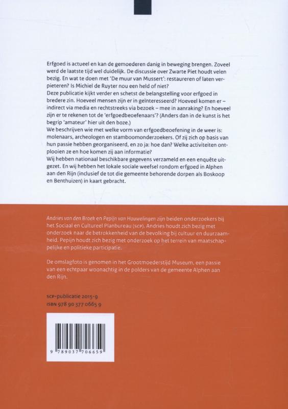 Achterkant van Het culturele draagvlak, nr. 15