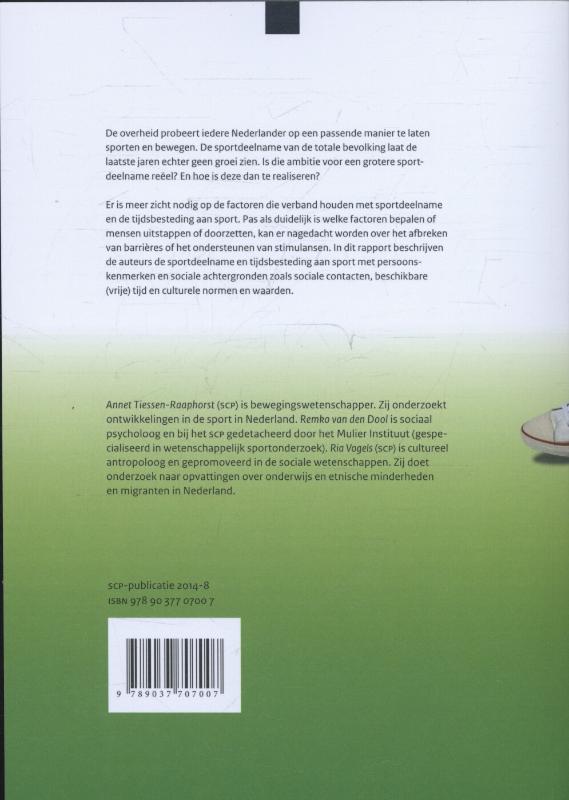 Achterkant van Uitstappers en doorzetters