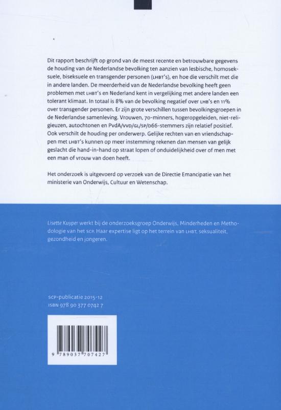 Achterkant van Wel trouwen, niet zoenen