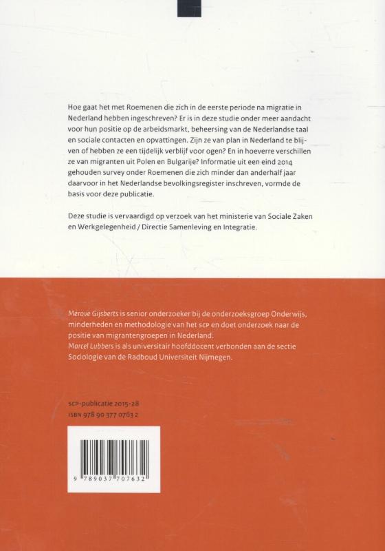 Achterkant van Roemeense migranten