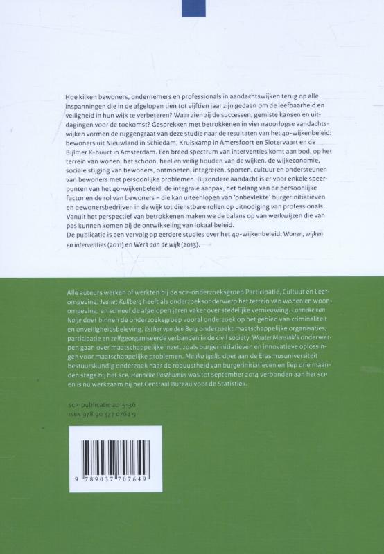 Achterkant van Betrokken wijken
