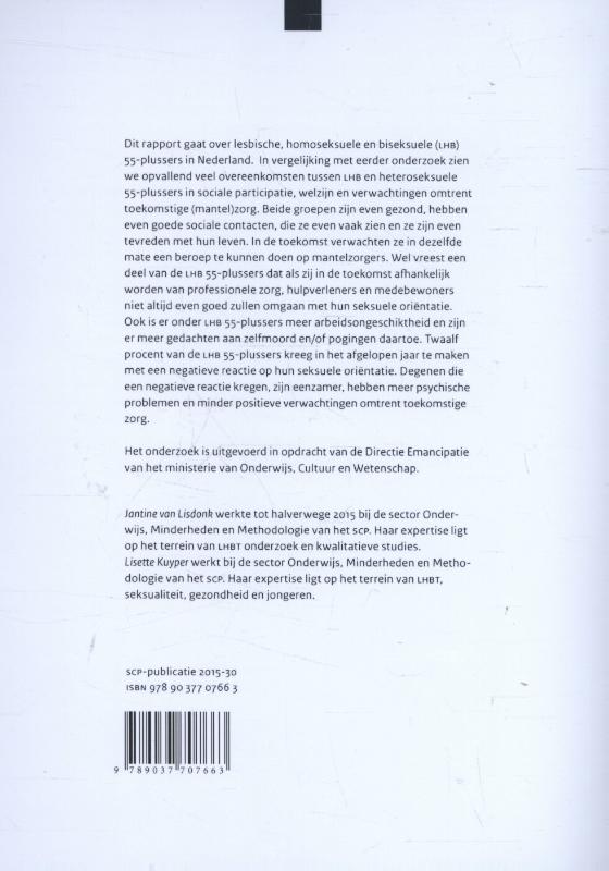 Achterkant van 55-plussersen seksuele oriëntatie