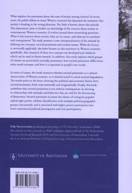 Achterkant van Societal pessimism