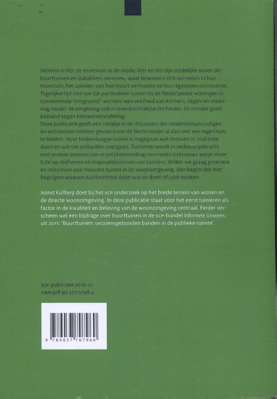 Achterkant van Tussen groen en grijs
