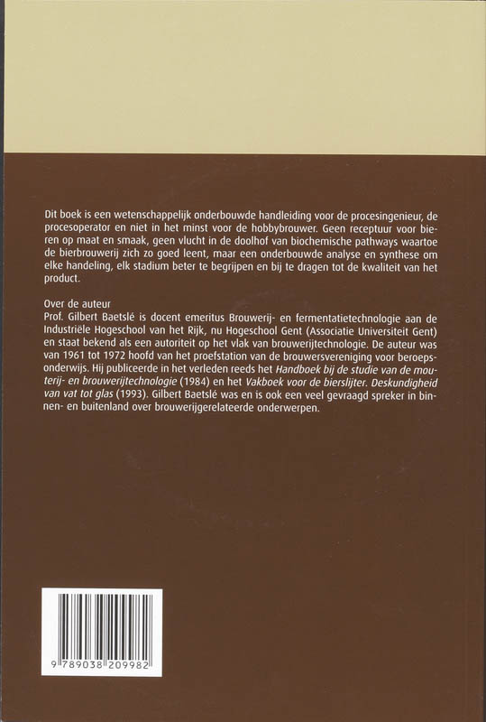 Achterkant van De praktijkbrouwer
