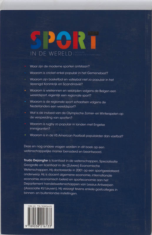 Achterkant van Sport in de wereld