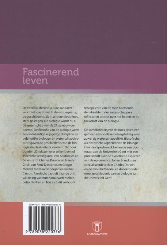 Achterkant van Fascinerend leven